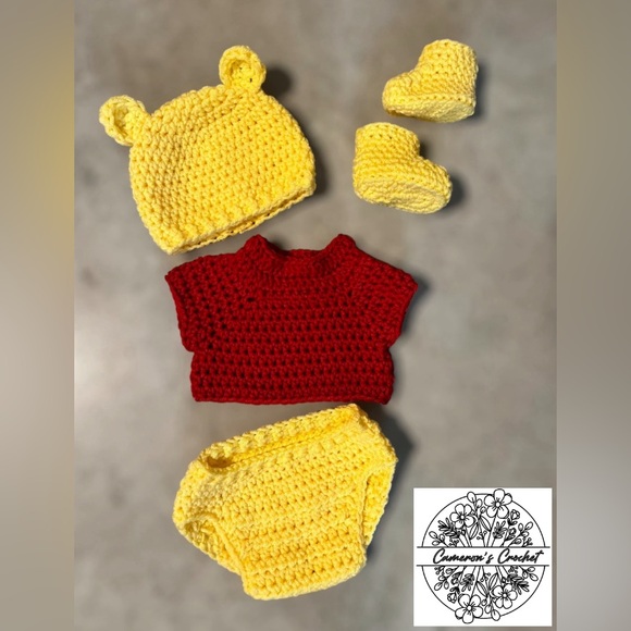 Crochet Winnie The Pooh Baby Outfit Pattern Free Winnie The Pooh